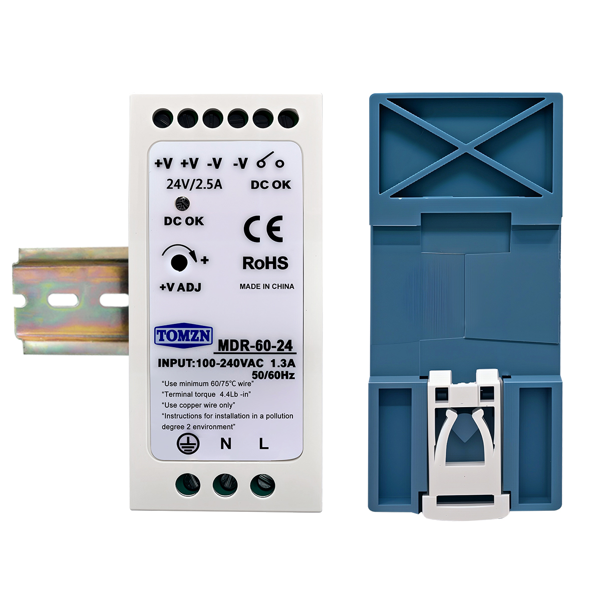 DIN RAIL EDR MDR 20W 60W 75W A - Smps Power Supply ulasan dan harga