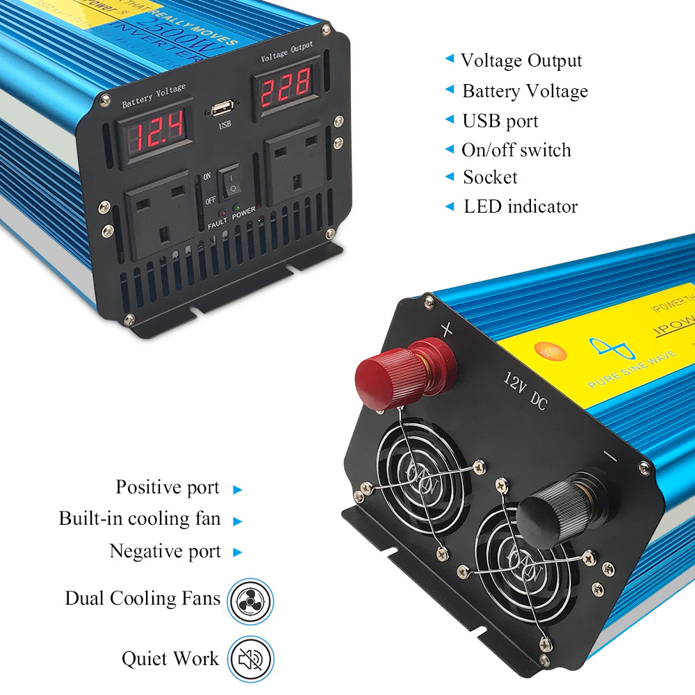 Inverter Gelombang Sinus Murni - Dc Power Supply 12V ulasan dan harga