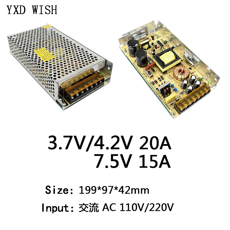 AC 220V Ke 3.7V 4.2V 7.5V Paso - Smps Power Supply ulasan dan harga
