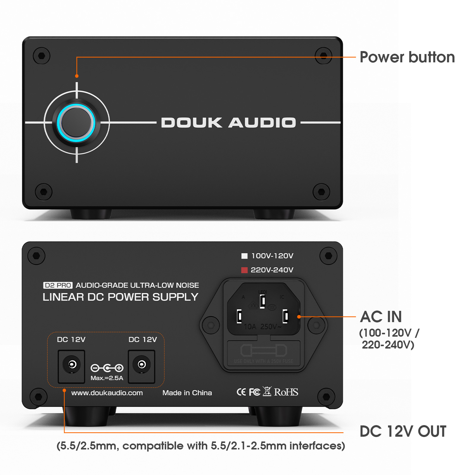 Douk Audio DC 12V 35W Catu Day - Dc Power Supply 12V ulasan dan harga