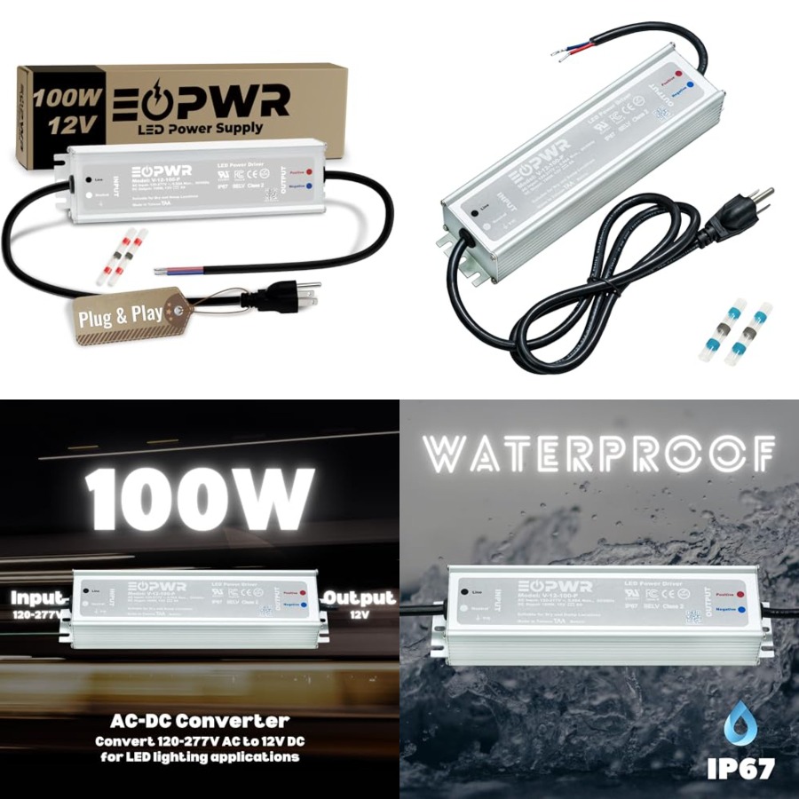 Driver LED Tahan Air IP67 Catu - Ac Power Supply ulasan dan harga