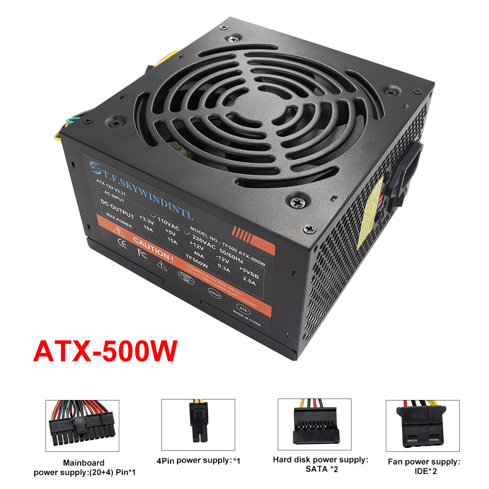 PSU Power Supply PC Gaming Des - Power Supply 750W ulasan dan harga