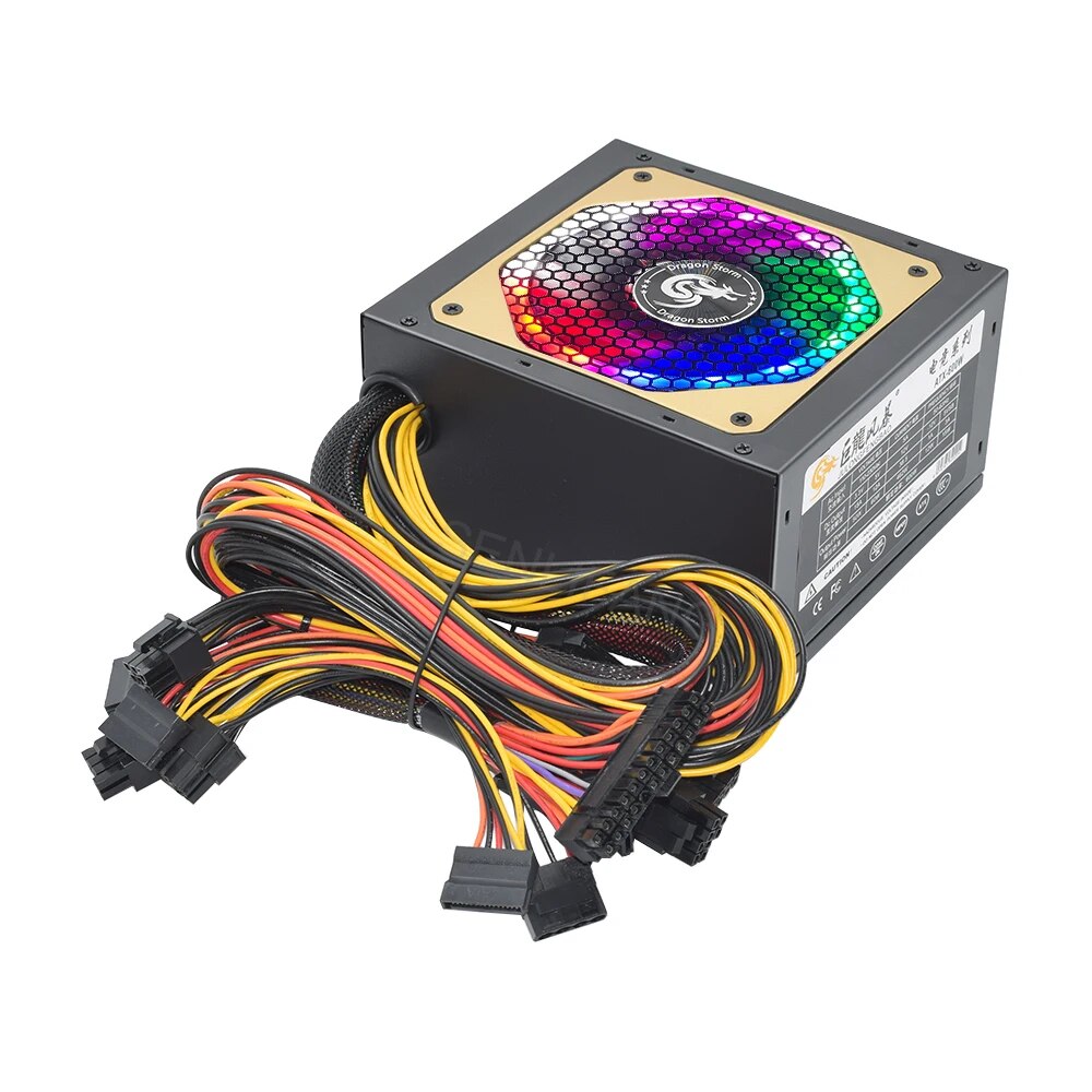 ATX 400W 600W 110-230V RGB 12V - Power Supply 750W ulasan dan harga